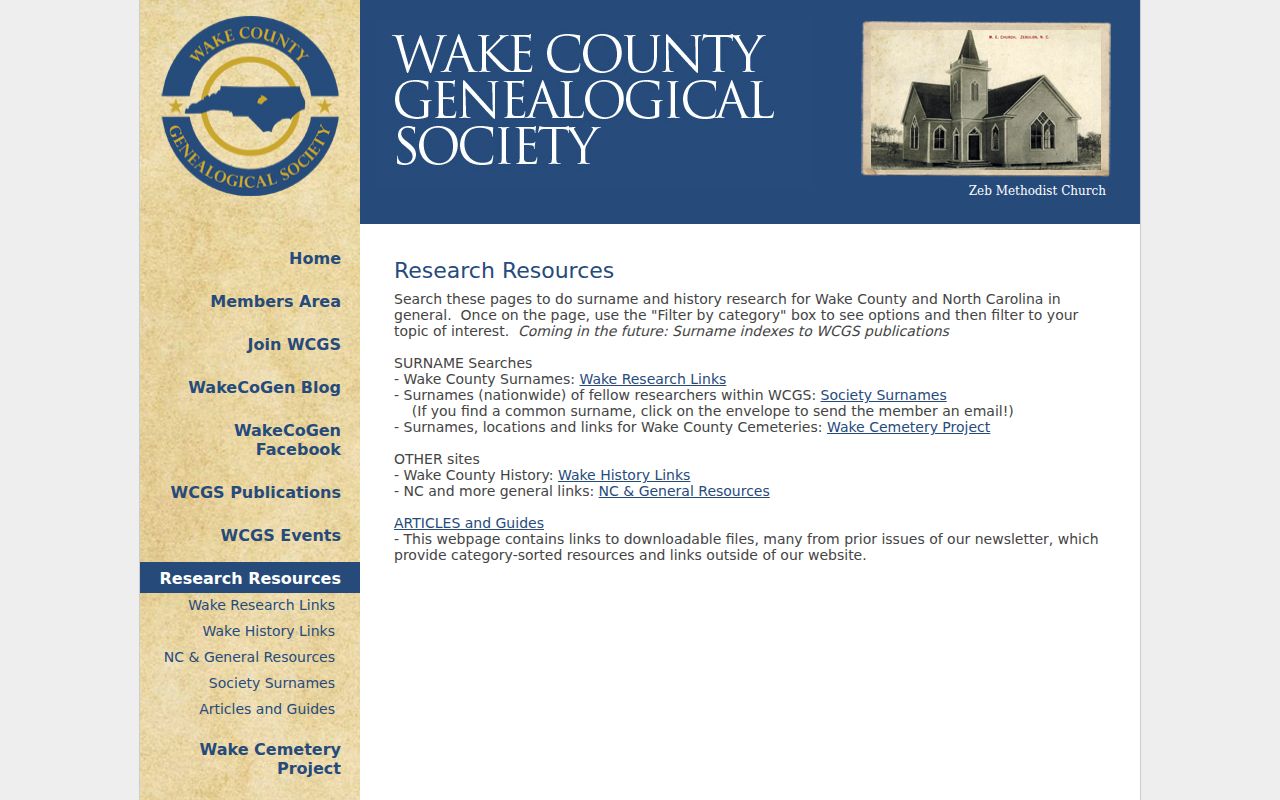 Wake County city directory companion research at the Wake County Genealogical Society