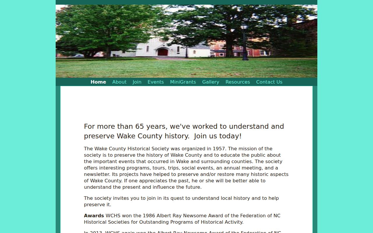 Wake County previous residents historical research through WakeHistory